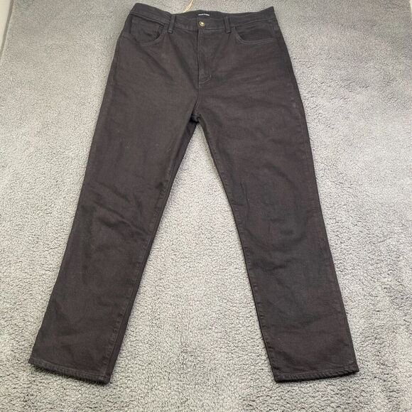 FAVORITE DAUGHTER The Valentina Black Super High Rise Cigarette Ankle Jeans - 32 - Picture 1 of 13